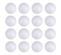 Exceart Lot de 100 Boules de polystyrène Blanches - 4 cm - Bricolage - Artisanat - en polystyrène - Modelage - Bricolage - Décoration fête Pâques
