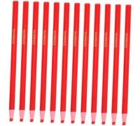 EXCEART Lot De 12 Bâtonnets De Cire Rouges Pelables, Marqueurs Multi-surfaces Pour Porcelaine, Verre, Bois, Tissu, Métal, Crayons De Marquage Pratiques Pour Loisirs Créatifs Et Usage Artistique