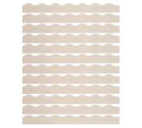 EXCEART Lot de 12 Bordures Festonnées en Bois Brut 40x4x0,25 Cm, Baguettes Décoratives pour Meubles et Murs, Garnitures D’angle en Bois pour DIY Décoration Intérieure, Moulures