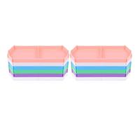 EXCEART Lot de 12 plateaux avec plateau de tri en plastique et plateaux de bricolage empilables pour le rangement et l'organisation des accessoires de peinture diamant