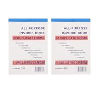 EXCEART Lot de 2 blocs de factures pour petites entreprises - Carnet de commandes et de reçus multi-usages, gestion professionnelle des achats et suivi des commandes