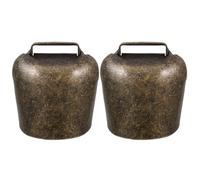 EXCEART Lot de 2 Cloches en Forme de Mouton pour Animaux Compagnie - Cloche épaisse en Fer - Cloche Vintage - décorative pour la Ferme à Domicile - Bronze - 62 g