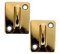 EXCEART Lot de 2 Crochets Muraux en Alliage de Zinc Or pour Corde de Garde-corps, Petite Taille, Facile à Installer, Suspendre Murale D'entrée