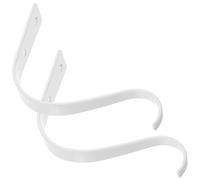 EXCEART Lot de 2 Crochets Muraux en Fer Forgé Blanc 115 CM Support pour Jardinière Suspendue Crochets pour Plantes Muraux Robustes Adaptés à Balcon et Jardin Extérieur