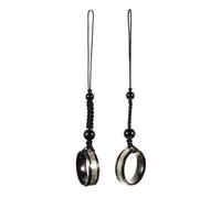 EXCEART Lot de 2 Lanières de Téléphone Portable Anneau Lumineux en Acier Cordon Anti-Perte Accessoires de Téléphone Compatible Clés et Appareils Photo Longueur Ajustable