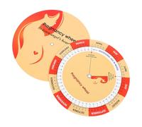 EXCEART Lot de 2 Roues de Grossesse en Papier Coloré, Calendrier Grossesse Indicateur de Semaines, Tableau Développement Fœtal pour Futures Mamans, Outil de Suivi Bébé Pratique