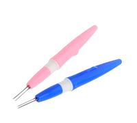 EXCEART Lot de 2 Stylos à Feutrer la Laine Multi-aiguilles Outils de Feutrage à L'aiguille 3 Pointes Accessoires Rose et Bleu pour Travaux D'aiguille et Loisirs Créatifs Débutants