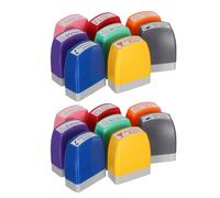 EXCEART Lot de 2 tampons pour enseignants, colorés et auto-encreurs, pour la correction des devoirs et l'évaluation des élèves. Tampons d'encouragement pour les devoirs et fournitures