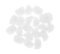 EXCEART Lot de 20 Connecteurs Cubiques Abs Blancs Demi-ronde, Clips Multi-usages pour Étagères Cubiques, Penderie, Chaussures et Cages Animaux, Accessoires de Fixation Modulaires