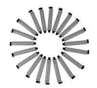 EXCEART Lot de 20 Plaques d'Obturation Pci en Maille Métallique pour Châssis Ordinateur ATX et Matx, Ventilation, Anti-Poussière, Facilitant Le Refroidissement, pour Boîtiers Pc