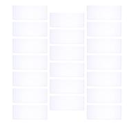 EXCEART Lot de 20 pochettes de rangement pour de banque en PVC, pochettes transparentes pour collectionneurs et événements.