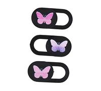 EXCEART Lot de 3 Caches Caméra pour Tablette et Ordinateur en Abs Noir, Design Unique, Pratique pour Protéger Votre Vie Numérique en Toute Sécurité Couleur Aléatoire