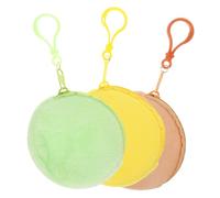 EXCEART Lot de 3 Porte- en Peluche Étui pour Écouteurs Paquet à Main Pratique 3 Couleurs Petit Paquet à pour Garçon et Filles et Femmes
