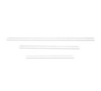 EXCEART Lot de 3 Règles Carrées en Acrylique Transparent - Regle de Dessin 15cm, 20cm, 30cm, Bâton de Mesure Cubique pour Géométrie, Architecture et Fournitures Scolaires