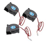 EXCEART Lot De 3 Ventilateurs De Radiateur 5015 12 V 0 18 A À Refroidissement Élevé pour Accessoires Dimprimante 3D 3 Pièces X 3