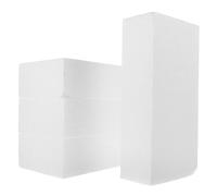 EXCEART Lot de 4 blocs de mousse rectangulaires en mousse pour sculpture - Grands blocs de mousse - Pour le bricolage, la conception - Blanc