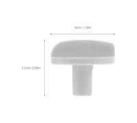 EXCEART Lot de 4 Boutons de Réglage de Température pour Réfrigérateur et Congélateur Diamètre 6 MM Plastique Solide Interrupteur de Thermostat pour Contrôle Précis Température et