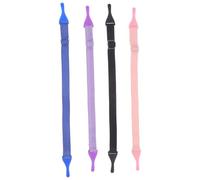 EXCEART Lot de 4 Lanières Élastiques pour Lunettes D’garçon et Filles, Cordons Ajustables Clips, Couleurs Assorties - Sangles Porte-lunettes Pratiques pour Sport, Randonnée et Usage