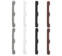 EXCEART Lot de 4 Paires D’Embouts de Branches de Lunettes Antidérapants en Silicone Souple Protège-Branches Confortables et Hypoallergéniques Accessoires pour Lunettes Blancs Gris