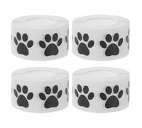 EXCEART Lot de 4 rouleaux d'autocollants de pattes pour voiture : adorables autocollants transparents en forme de pattes de chien et de chat - autocollants décoratifs de 2,5 cm pour pare-chocs de