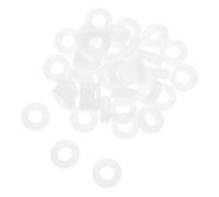 EXCEART Lot de 40 Anneaux Antidérapants en Silicone Blanc Semi-Transparent Bagues Rondes Confortables pour Lunettes Embouts de Branches Adaptés aux Garçon et Filles et Adultes