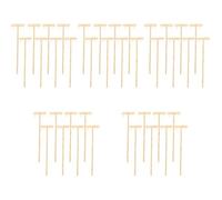 EXCEART Lot de 40 mini râteaux pour table de bureau, dessin, outil de décoration, sérénité et lissage, beige et zen jardin jardin en bois pour plantes, main des pères, quatre kits - Kit