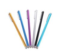 EXCEART Lot De 6 Stylos Stylets Capacitifs Universels pour Écran Tactile, Pointe Fibre Résistante, Corps Alliage D'aluminium, Couleurs Variées, Stylet Fin Et Léger pour Téléphone Et Tablette