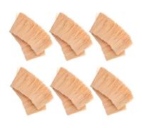 EXCEART Lot de 6 Toits de Chaume Artificiel 6x20 Cm, Rouleaux de Paille Décorative pour Maison de Poupée et Miniatures, 2 Ensembles de 3 Pièces, Décoration de Jardin Féerique et Loisirs