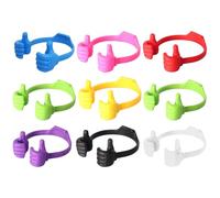 EXCEART Lot de 9 Supports Créatifs pour Smartphones Colorés, Supports Décoratifs de Téléphone Portable, Design Pouce Levé, Compatibles Bureau et Visionnage Films, Accessoires Pratiques