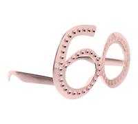 EXCEART Lunettes Anniversaire en Abs Décorées de Strass, Confortables à Porter, Accessoires Photo pour Célébrations D'anniversaire et Déguisements