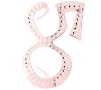 EXCEART Lunettes D’Anniversaire 50 en Plastique Léger Rose Poudré Accessoires Photo Fête Décoration Fête Adulte Lunettes Décoratives pour Célébrations et Photomaton