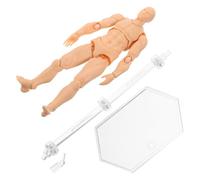 EXCEART Mannequin D'artiste en Pvc avec Support Stable pour Dessin et Création Artistique, Modèle Réaliste Posable pour L'instruction Croquis