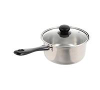 EXCEART Marmite à Lait Facile à Nettoyer et Solide Poignée Longue en Acier Inoxydable pour Cuire des Flocons D'avoine Bouillir des Soupes Chaudes