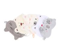 EXCEART Masque Yeux Sommeil Bandeau Œil de Dessin Animé 6pcs Confortable à Porter en Peluche et Coton Satin Respirant pour Familles et Conférences