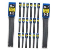 EXCEART Mines Pour Porte-mine 0,7 Mm Hb, Recharge Crayon Technique Solide En Résine, Boîte De 12 Mines, Écriture Fluide, Compatible Scolaire Et Bureau