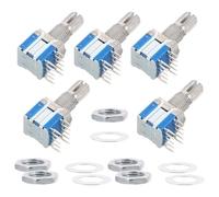 EXCEART Mini encodeur de remplacement 5pcs, alliage de zinc et cuivre, multi-positions 2 niveaux et 2 à 5 positions, résistant aux environnements complexes, pour contrôle industriel