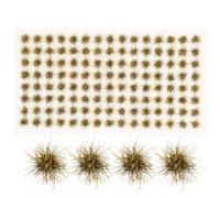 EXCEART Miniature Static Grass Tufts for Diorama Table Decor Realistic Mini Grass Clusters for Model Railroads and Micro Landscape Scenes Resin Craft Kit