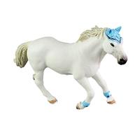 EXCEART Modèle De Quart De Cheval Blanc Figurine De Cheval Mini Figurines De Chevaux Haut De Forme De Petit Gâteau Figurines d'animaux Jouets Animal Gobelet en Carton PVC Enfant Blanche