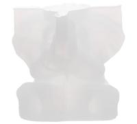 EXCEART Moule en Silicone Blanc Éléphant 3d Réaliste pour Bougies Artisanales, Réutilisable et Compatible Polyvalent pour Loisirs Créatifs et Fabrication de Savonnette
