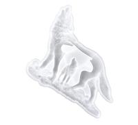 EXCEART Moule Époxy Loup Moules à Pâtisserie En Moulage En Résine Moule à Fondant Figurine De Loup En Cristal Décoration Murale Loup Gel De Silice 3d Blanche Tridimensionnel Provisions