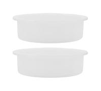 EXCEART Moule Silicone Rond Démoulage Facile 2pcs, Résistant Haute Température pour Résine Époxy pour Projets de Bricolage et Artisanat
