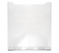 EXCEART Organisateur Mural Gain de Place en Acrylique Transparent A4 Support de Brochures Suspendu et Montage Mural Facile pour Bureau et Maison