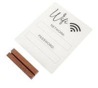 EXCEART Pancarte Code Wi-fi en Acrylique Blanc, Facile à Nettoyer et Résistante, pour Bureaux et Restaurants, Design Élégant et Fonctionnel