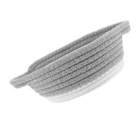 EXCEART Panier de Rangement en Corde de Coton Tressée à Main Suspendu | Décoration Murale Blanche, Poignée, pour Plantes et Petits Objets à Maison