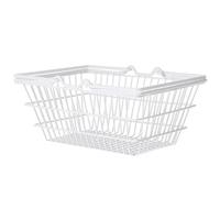 EXCEART Panier de Rangement Portable Poignée, Fer Blanc Léger | Bocaux à Épices et Ustensiles, Organisateur Domestique, Résistant à L’usure, Pratique