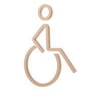 EXCEART Panneau des Toilettes pour Fauteuil Roulant Handicapé Autocollant | Signalisation Haute Définition, Pose Adhésive Sûre, Identification Claire des Lieux, Usage Hôtels et Boutiques