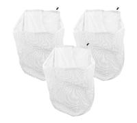 EXCEART Paquet à Linge en Filet Blanc 3pcs Cordon de Serrage en Polyester, Multi-usages et Protection du Linge Délicat pour Machine à Laver, pour Voyage
