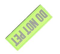 EXCEART Patch Réfléchissant pour Chien Assistance Ne Caresser Badge De Sécurité Auto-agrippant Étiquettes pour Harnais Et Gilets Fixation pour Promenades Nocturnes