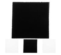 EXCEART Patchs Antidérapants en Silicone pour Talons Hauts 60mm X 60mm X 3,5mm, 2 Paires Carrées Noires et Transparentes, Coussinets Silencieux Anti-bruit pour Réparation et Remplacement