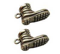 EXCEART Pendentifs Porte-clés en Laiton Bottes à Talons Hauts, Lot de 2, Décoration Diy, Miniatures pour Bijoux Créatifs, Usage Artisanal et Présent, Couleur Bronze, Taille Compacte,